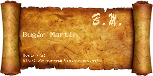 Bugár Martin névjegykártya